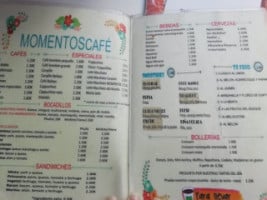 Momentos Cafe menu