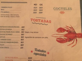 Puerto Barraco menu