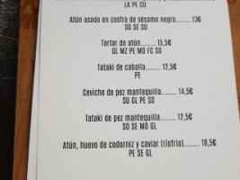 Cocina 33 menu