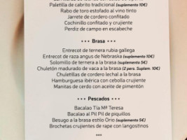 Casa Dels Capellans menu