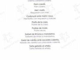 Catalunya menu