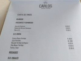 Mesón Carlos menu