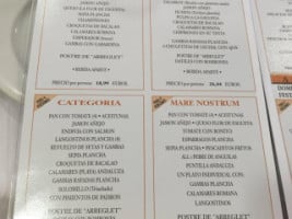 Don Pique menu