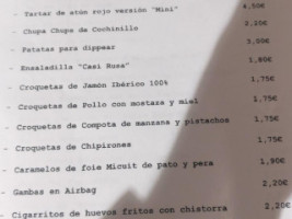 El Rincón De Manuela menu