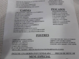 González menu