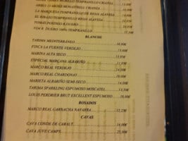 Marçana menu