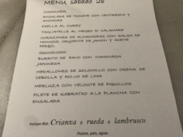 Glass Grill Urbano menu