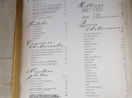 Casa Vila menu