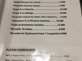 Olimpo menu