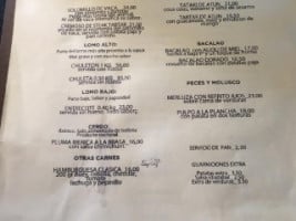 El Ochenta menu