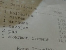 Taberna Dalmau menu