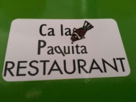 Ca La Paquita menu