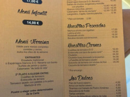 La Virreina menu