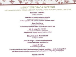 Carabí menu