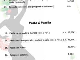 La Flamenca menu