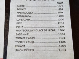 El Chiringuito De Lucho menu