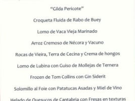 El Pericote De Tanos menu