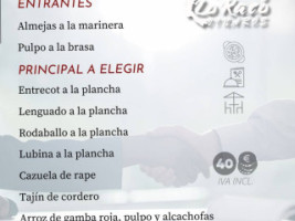 Lo Racó De Vinaròs menu