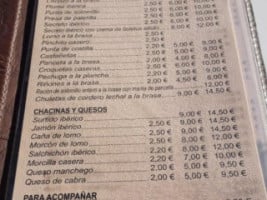 Cafe Joaquinito menu