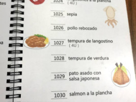 Restaurantes Japonés Xiang menu