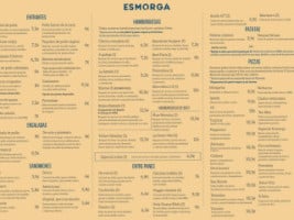 A Esmorga menu