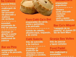 Café Galería menu