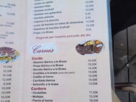 Mesón Pizotón menu