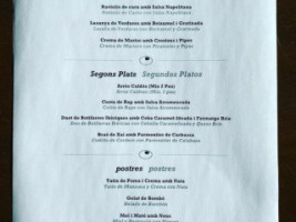 Slamrestaurant menu