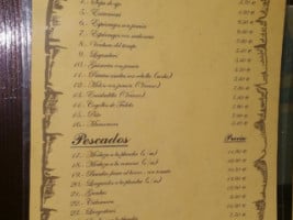 Meson Sampietro menu