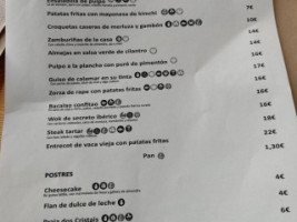 Apracería menu