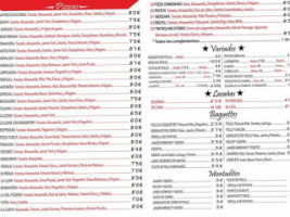 Pizzería La Cueva menu