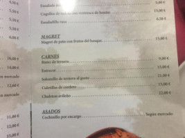 Bar Restaurante Avenida menu