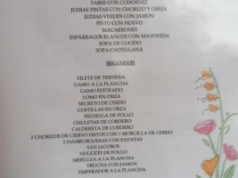 Agua-riscas menu