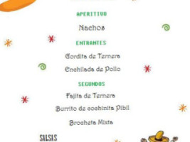 Las Ripas menu