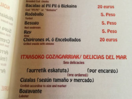 Lejarrene menu