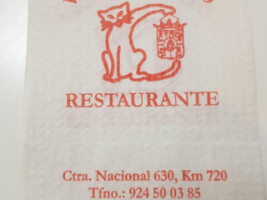 Venta El Gato menu