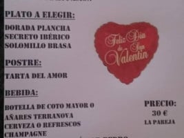 Cafe Pedro menu