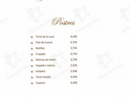 El Galeón Dos De Rubarcena menu