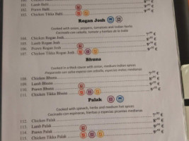 Tasty Bites menu