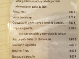 La Maroma menu