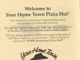 Pizza Hut menu