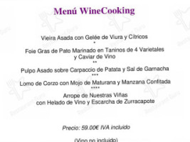 Vivanco. Cultura De Vino menu