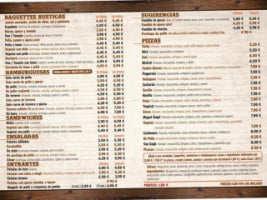 La Pizzeria De Aznalcázar menu