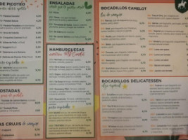 Camelot Jatetxea menu