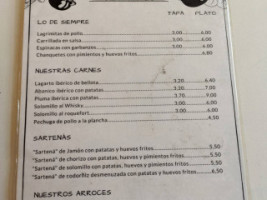 Guadalquivir menu