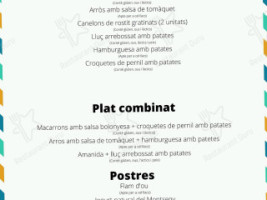 Del Parc menu