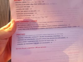 La Mestiza menu