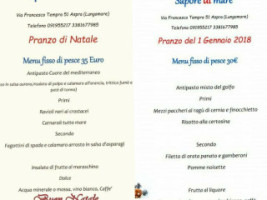 Sapore Di Mare Aspra menu