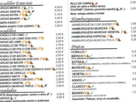 Cervexería Viñoteca Muxicas menu