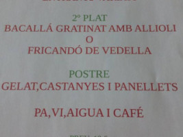 Montse menu